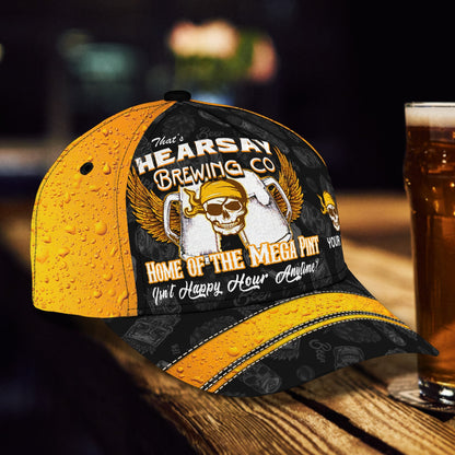 3D Classic Cap Hearsay Brewing Co Personalized Name Cap Lasfour CA2152