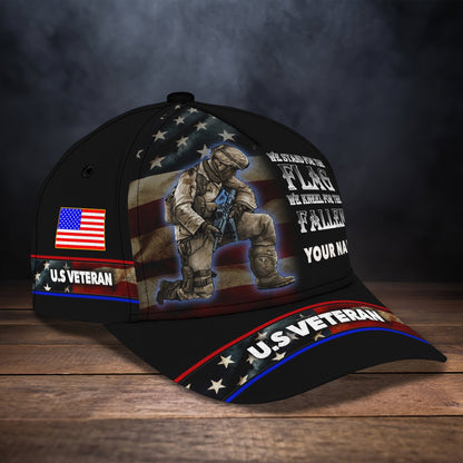 3D Classic Cap Veteran Personalized Name Cap 01 Lasfour CA2446