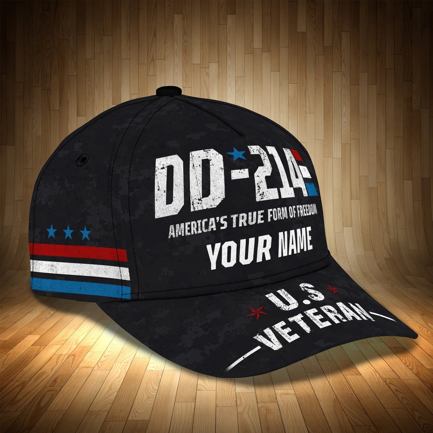 3D Classic Cap Dd214 Veteran Personalized Name Cap 04 Lasfour CA1652