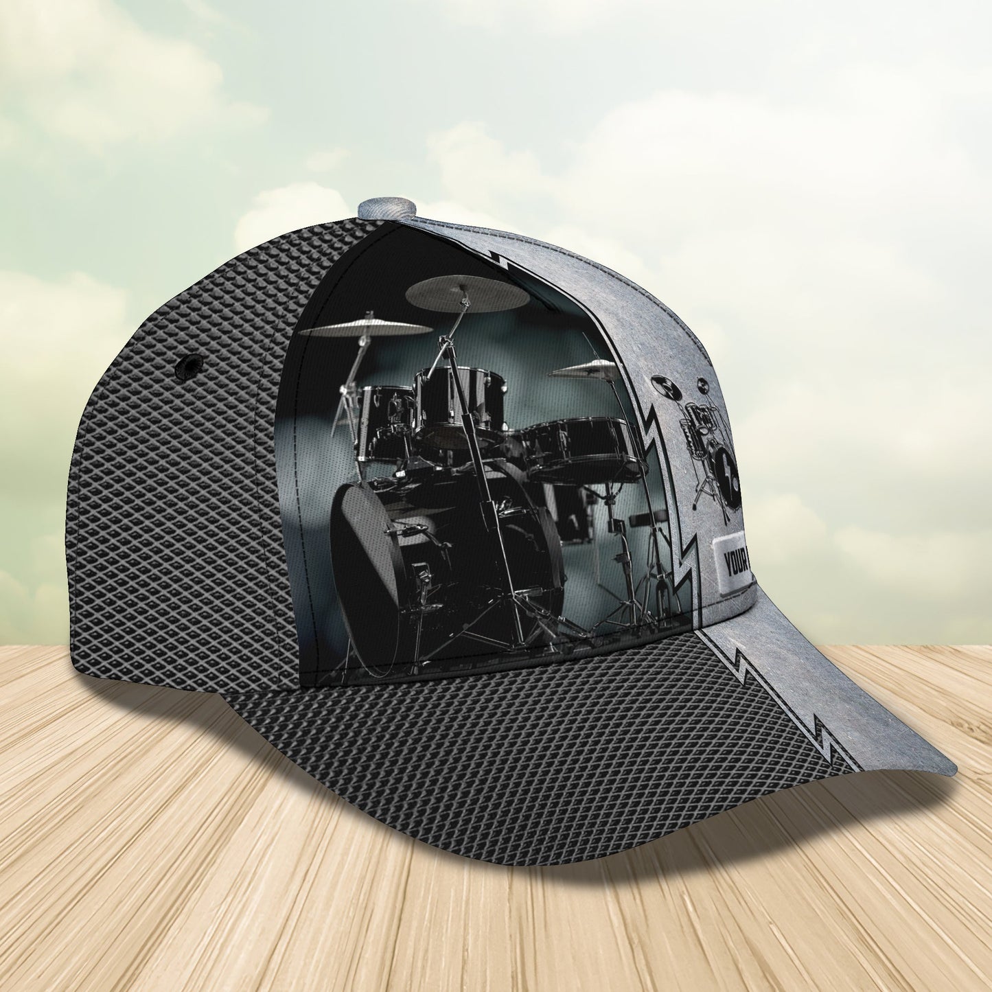 3D Classic Cap Drum Personalized Name Cap 12 Lasfour CA1664