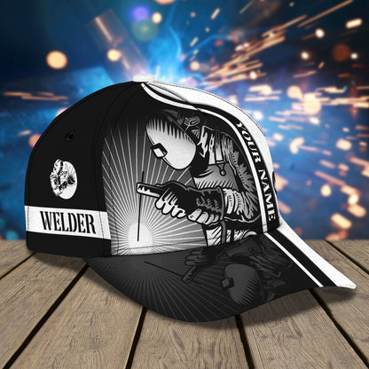 3D Classic Cap Welder Personalized Name Cap 01 Lasfour CA1611