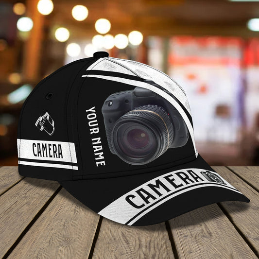 3D Classic Cap Camera4 Personalized Name Cap 39 Lasfour CA1977