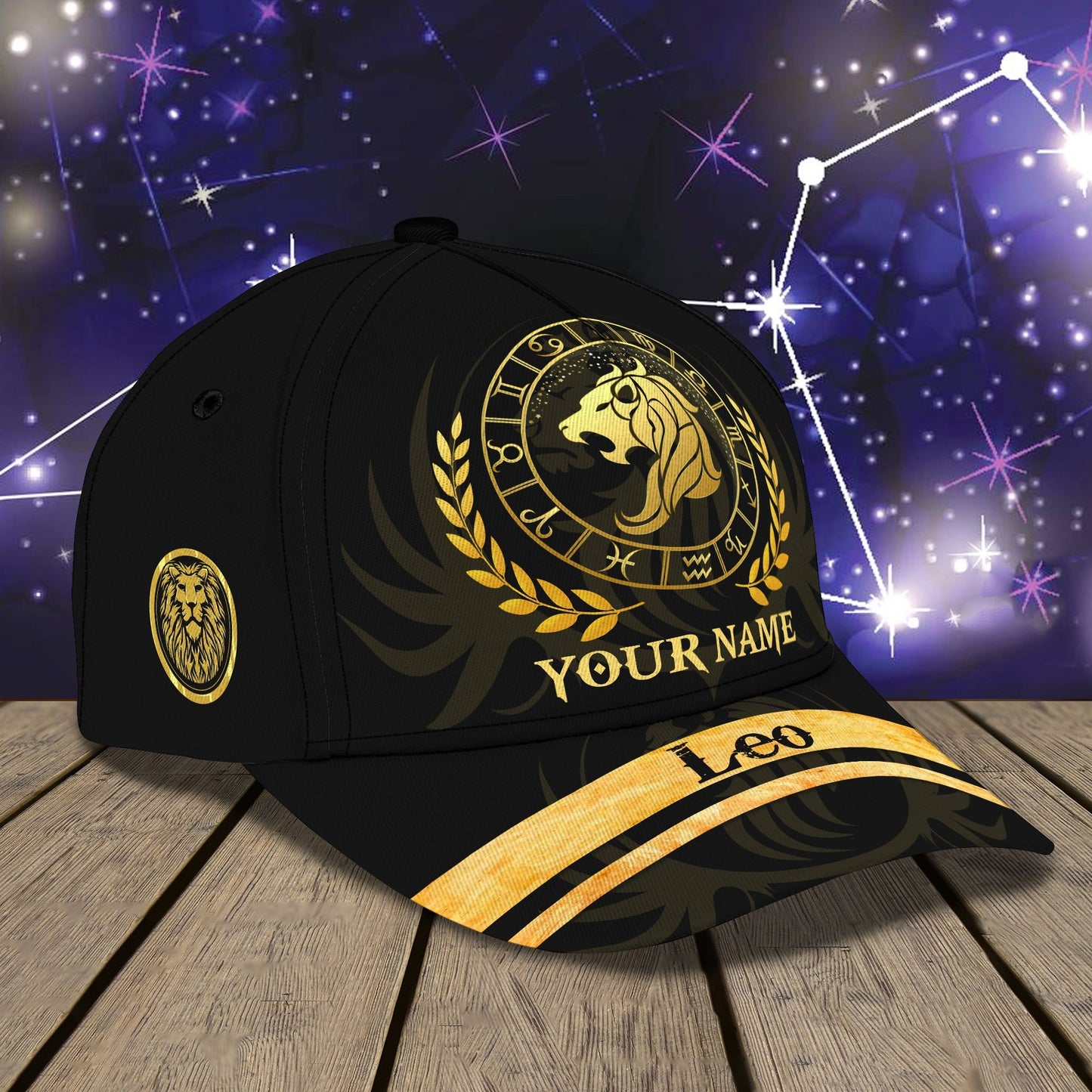 3D Classic Cap Leo 001 Personalized Name Cap Lasfour CA1898