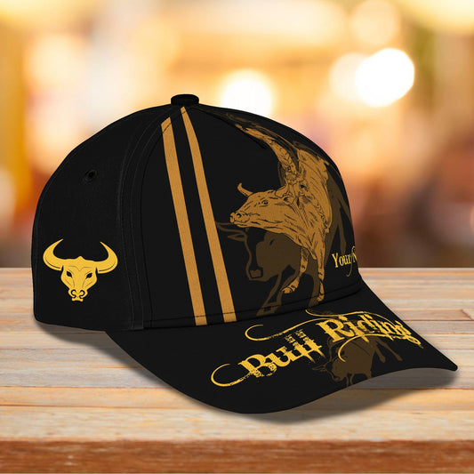 3D Classic Cap Bull Riding Personalized Name Cap 66 Lasfour CA1673