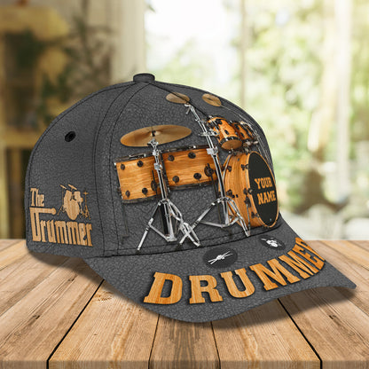 3D Classic Cap Drummer Personalized Name Capnama1469 Lasfour CA2080