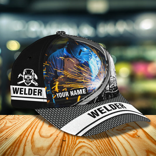 3D Classic Cap Welder Personalized Name Cap 33 Lasfour CA1373