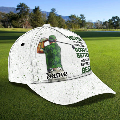 Personal With Name American Baseball Golf Caps, Hat For Golfer Man, Birthday Present To Golf Lover CO0352