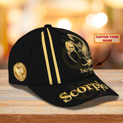 3D Classic Cap Scorpio Personalized Name CapLasfour CA2382