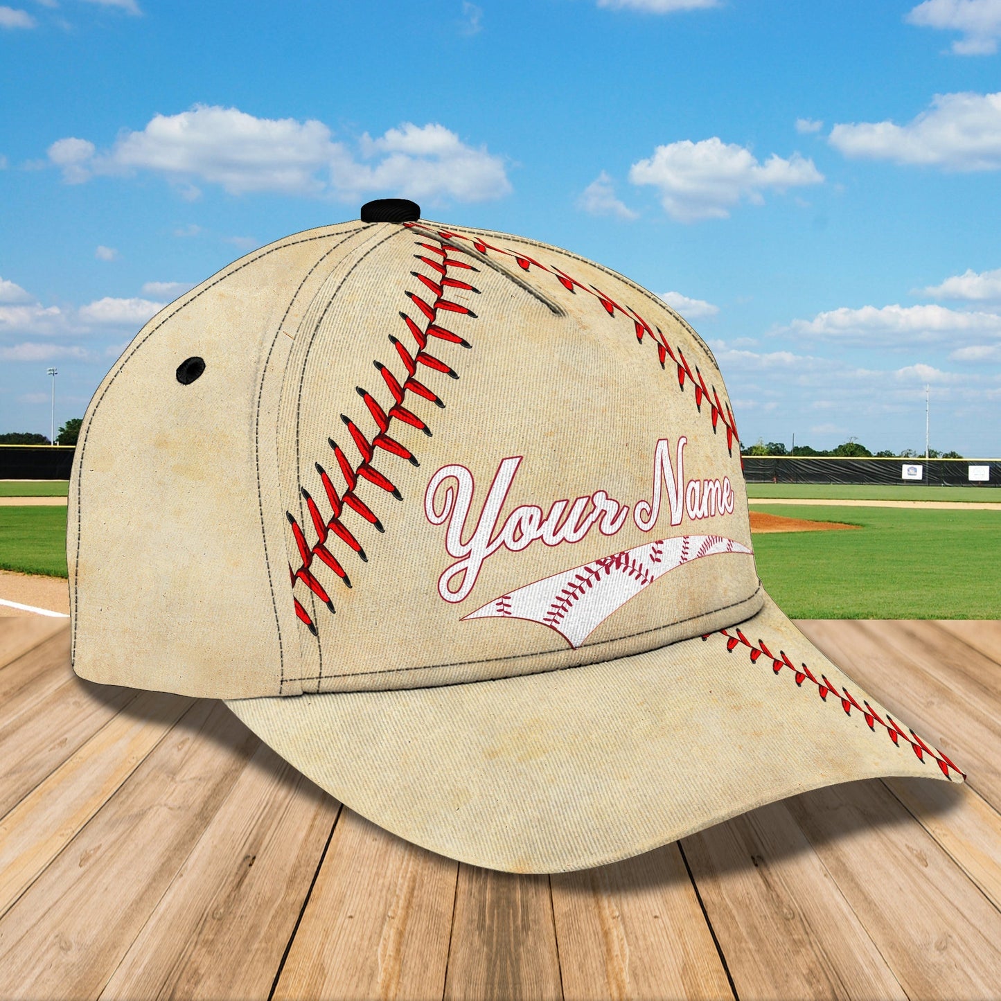 3D Classic Cap Baseball Personalized Name Cap lnp7 Lasfour CA1429