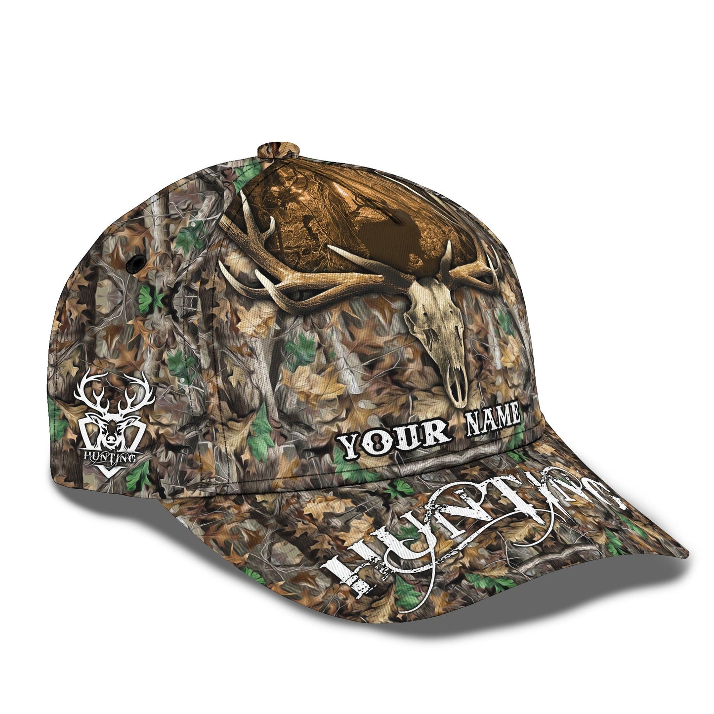 3D Classic Cap Deer Hunter Personalized Name Cap 806 Lasfour CA1960