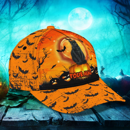 Halloween Cat Pumpkin Hats Unisex Customized Halloween Classic Cap Hat Men Women CO0991