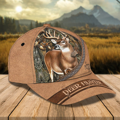 3D Classic Cap Deer Hunterpersonalized Name Cap Lasfour CA2324