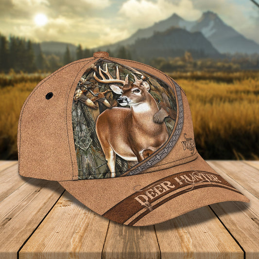 3D Classic Cap Deer Hunterpersonalized Name Cap Lasfour CA2324