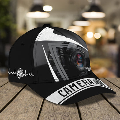 3D Classic Cap Camera8 Personalized Name Cap Lasfour CA1479