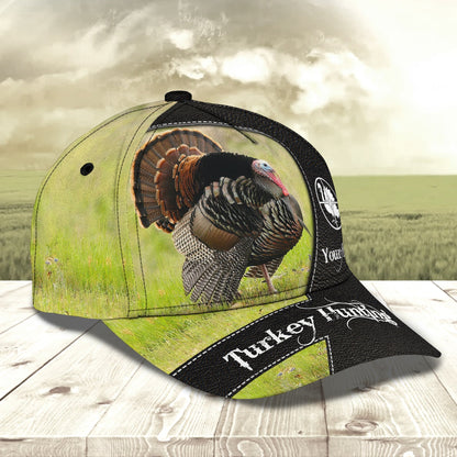 3D Classic Cap Turkey Hunting Personalized Name Cap01 Lasfour CA1700