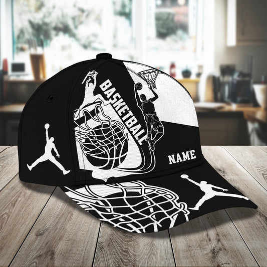 3D Classic Cap Basketball Personalized Name Cap 81 Lasfour CA2087