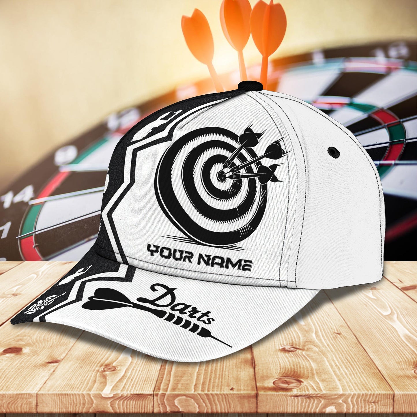 3D Classic Cap Dart 01 Personalized Name Cap Lasfour CA1286