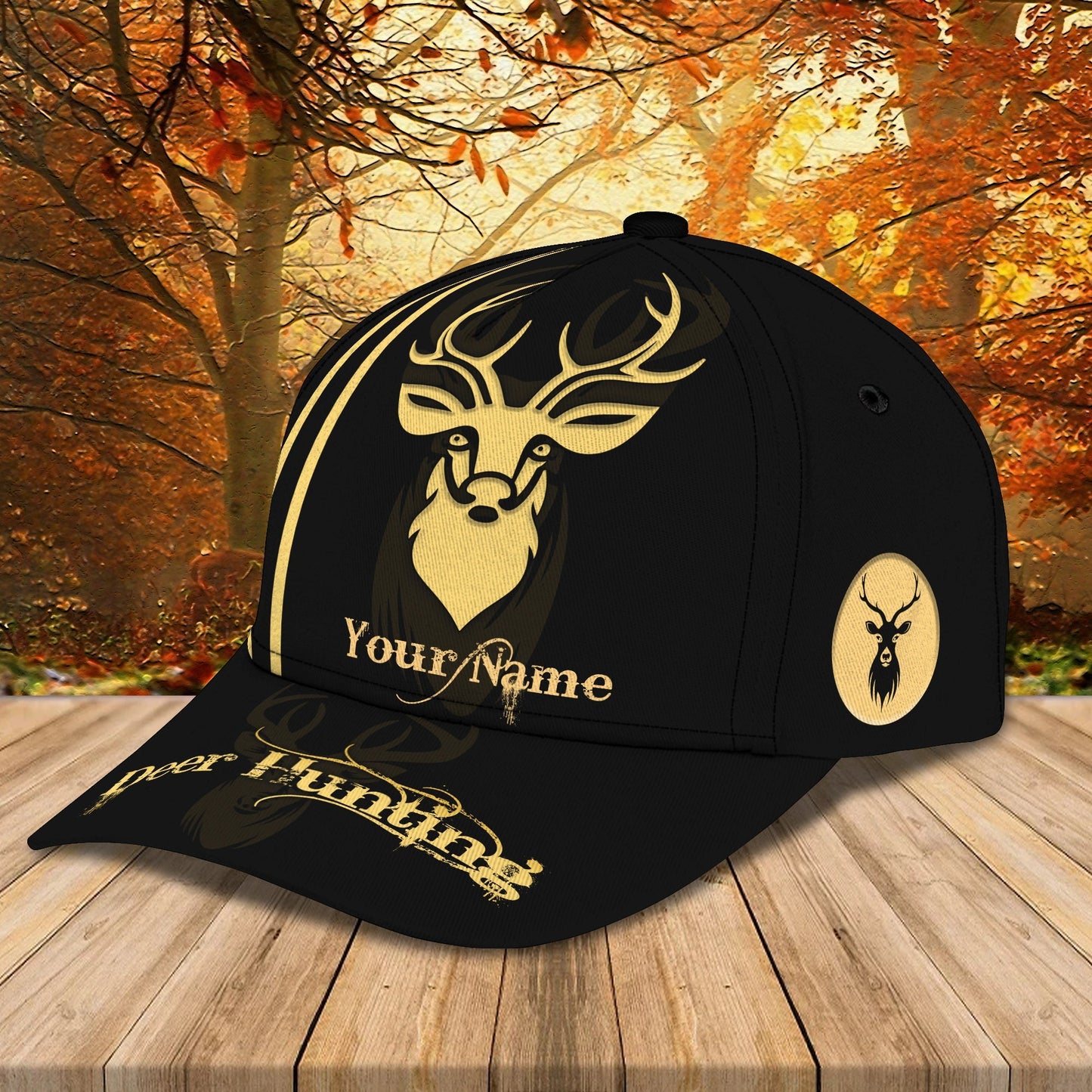 3D Classic Cap Deer Hunting Personalized Name Cap 86 Lasfour CA1443