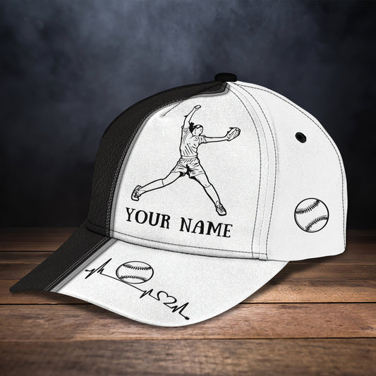 3D Classic Cap Softball Personalized Name Cap Lasfour CA1332