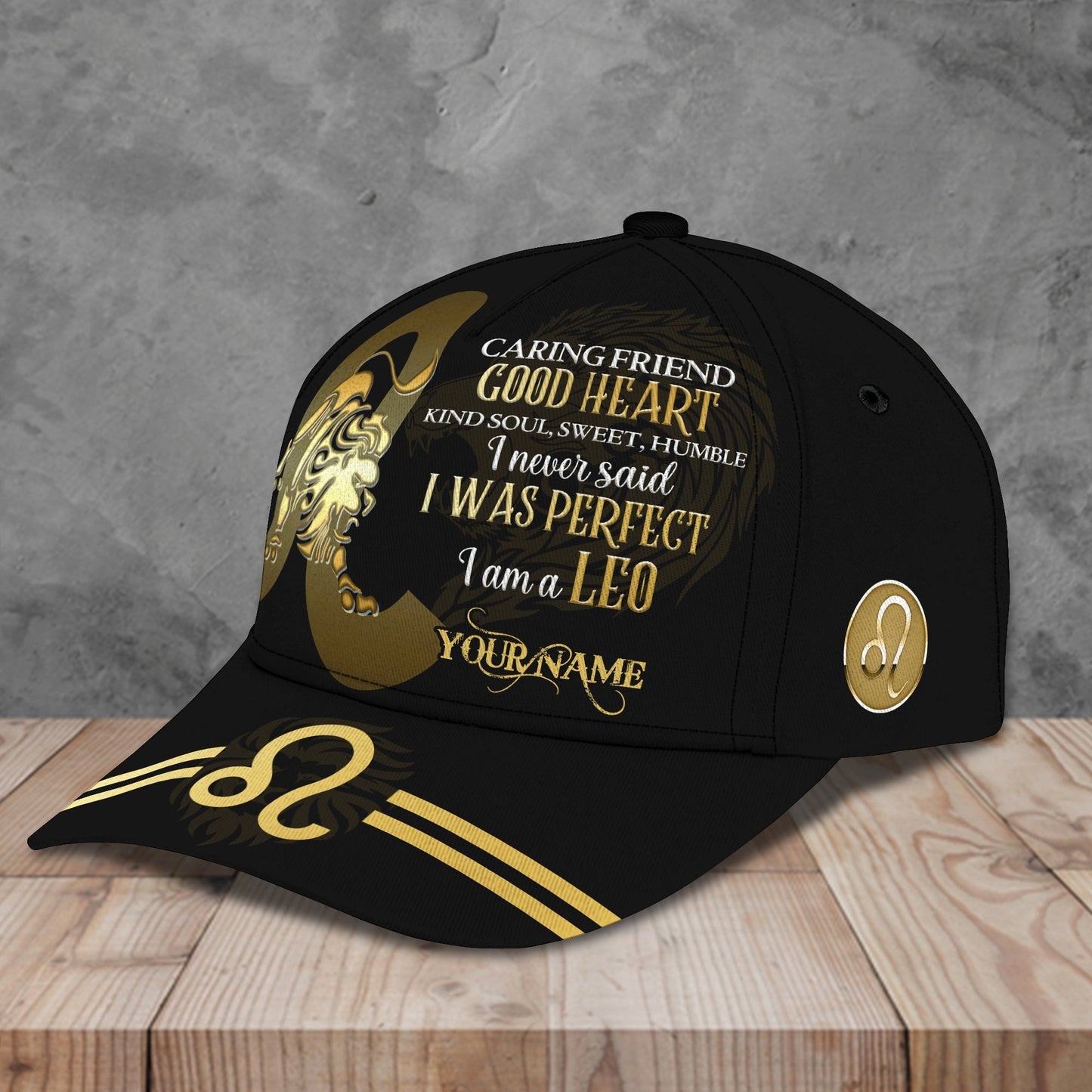 3D Classic Cap I Am A Leo Personalized Name Cap 39 Lasfour CA2065