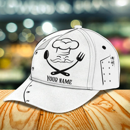 Personalized 3D Baseball Chef Caps, Classic Cap For Master Chef, Cooking Lover 3D Cap Hat CO0394