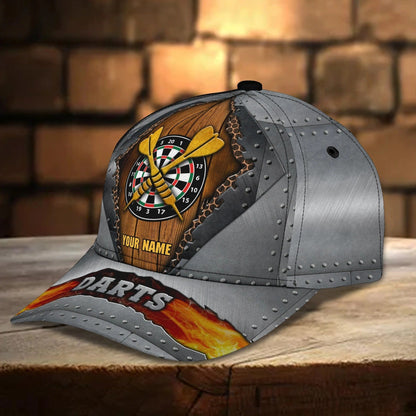 Personalized Baseball Full Print Dart Cap Hat For Men And Woman, Darts Cap For My Boy Friends, Gift To Darter CO0454