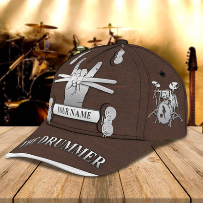 3D Classic Cap Drum Personalized Name Cap 08 Lasfour CA2421