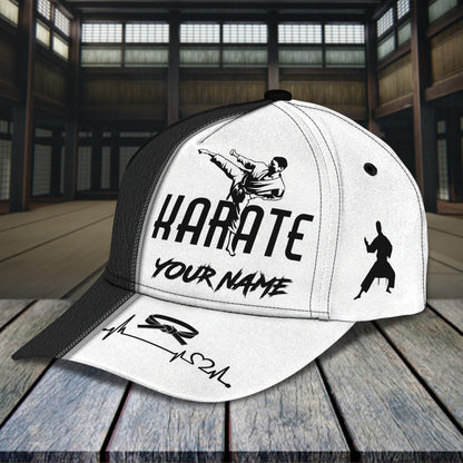 3D Classic Cap Karate Personalized Name Cap Lasfour CA1707