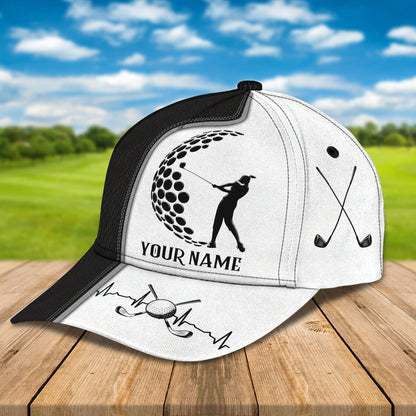 Customized With Name 3D All Over Print Womens Golf Cap, Golf Hat For Girl, Golf Cap Woman CO0348