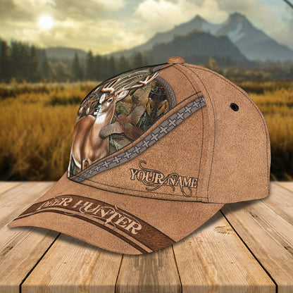 3D Classic Cap Deer Hunterpersonalized Name Cap Lasfour CA2324