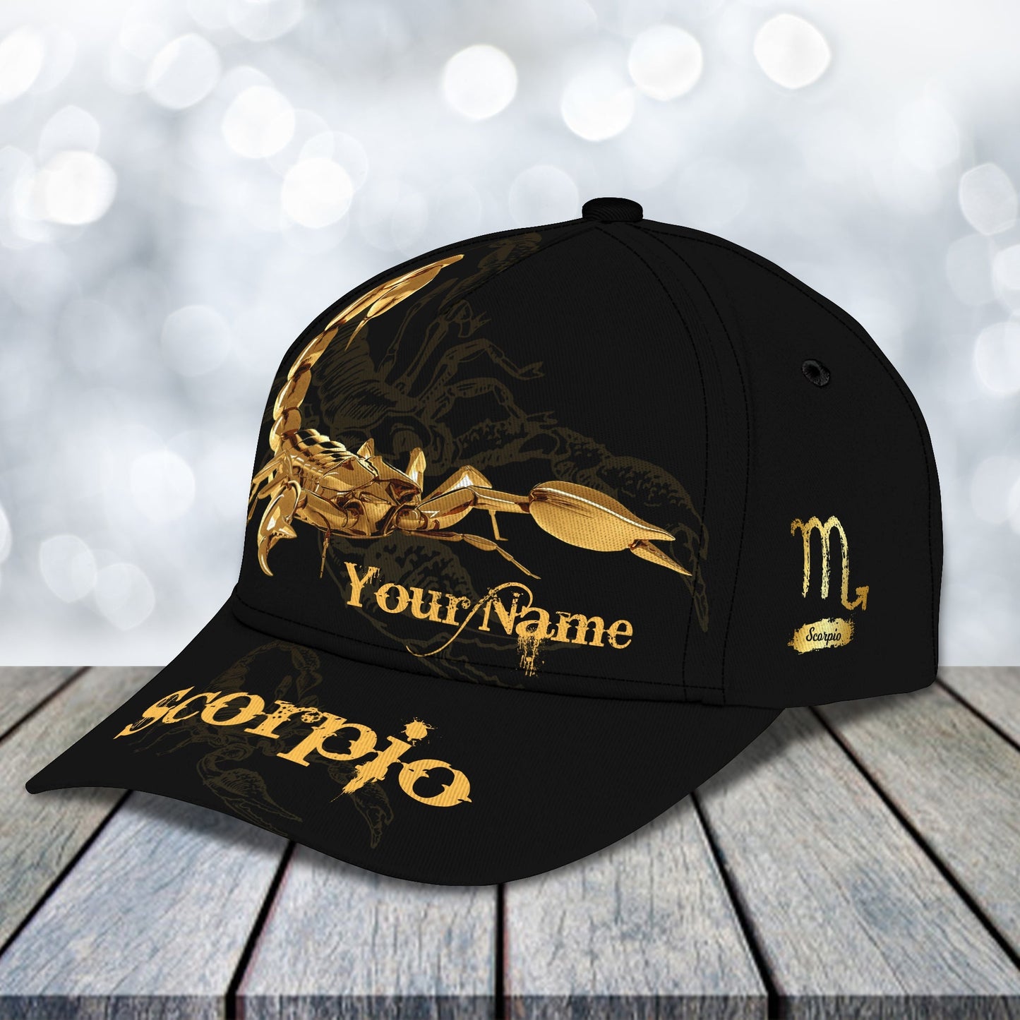 3D Classic Cap Scorpio Personalized Name Cap 297 Lasfour CA1538