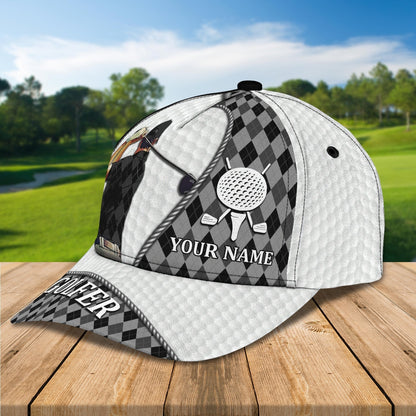 Personalized Golf Mens Cap Hat Full Printing, 3D Baseball Cap For Gofler, Dad Golf Gifts, Father Day Golfer Gift CO0359