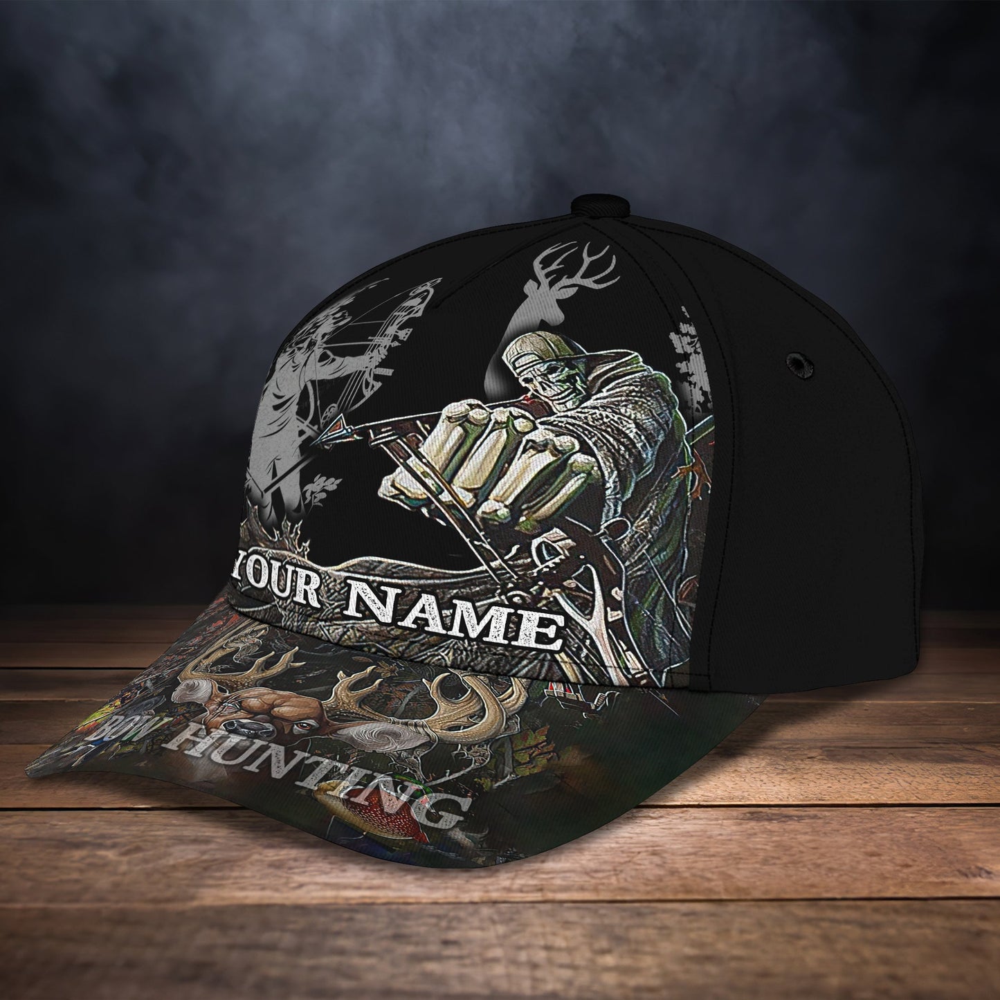 3D Classic Cap Bowhunting Personalized Name Cap Lasfour CA1578