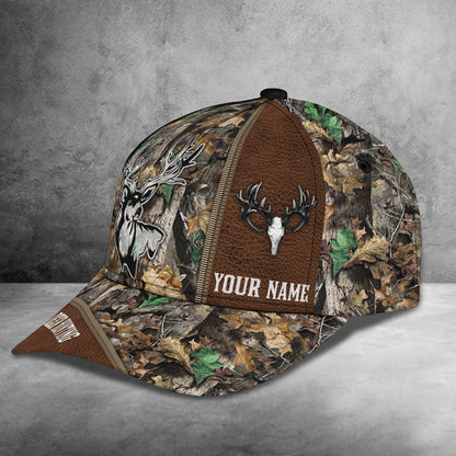 3D Classic Cap Deer Hunting 2 Personalized Name Cap Lasfour CA1374