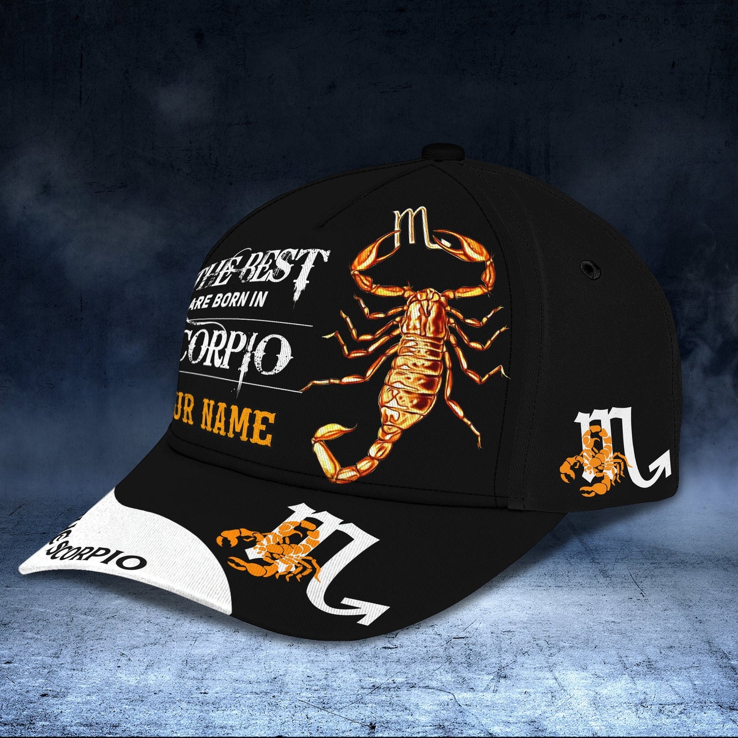 3D Classic Cap Scorpio Personalized Name Cap Lasfour CA1154