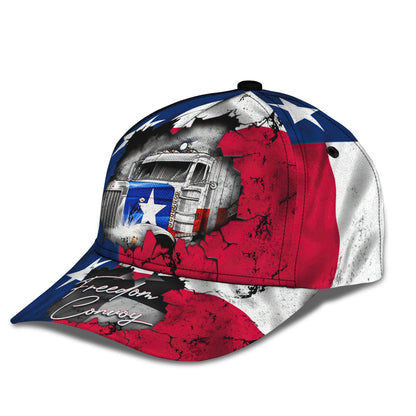 3D Classic Cap Trucker Freedom Texas Classic Cap Lasfour CA2055