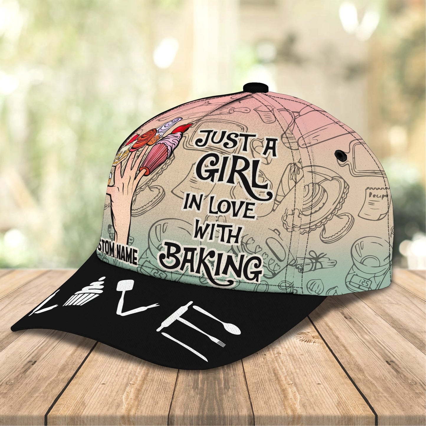 3D Classic Cap Baker 2 Personalized Name Cap 8 Nama395 Lasfour CA2234