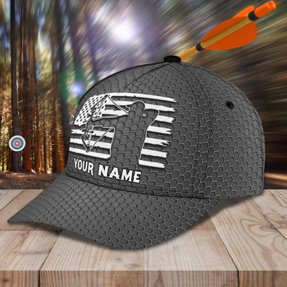 3D Classic Cap Archery Personalized Name Cap 37 Lasfour CA2033