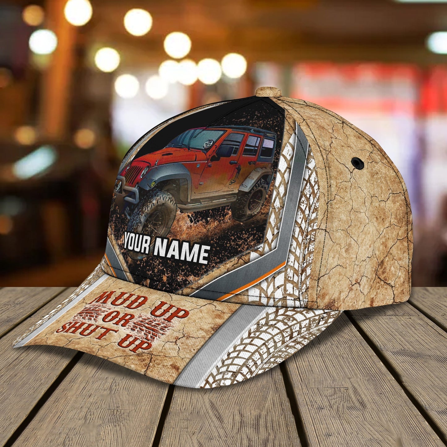 Custom With Name Mud Racing Cap, Mud Up Racer Cap Hat, Racing Cap Hat CO0556