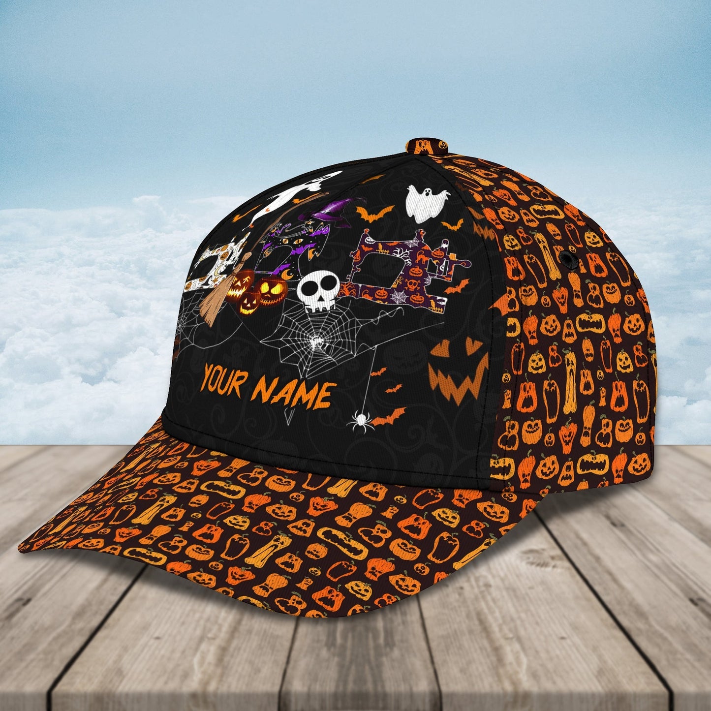 Personalized 3D All Over Printed Ghost Halloween Cap Hat, Classic Cap Halloween Gifts CO0989