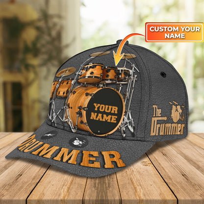 3D Classic Cap Drummer Personalized Name Capnama1469 Lasfour CA2080