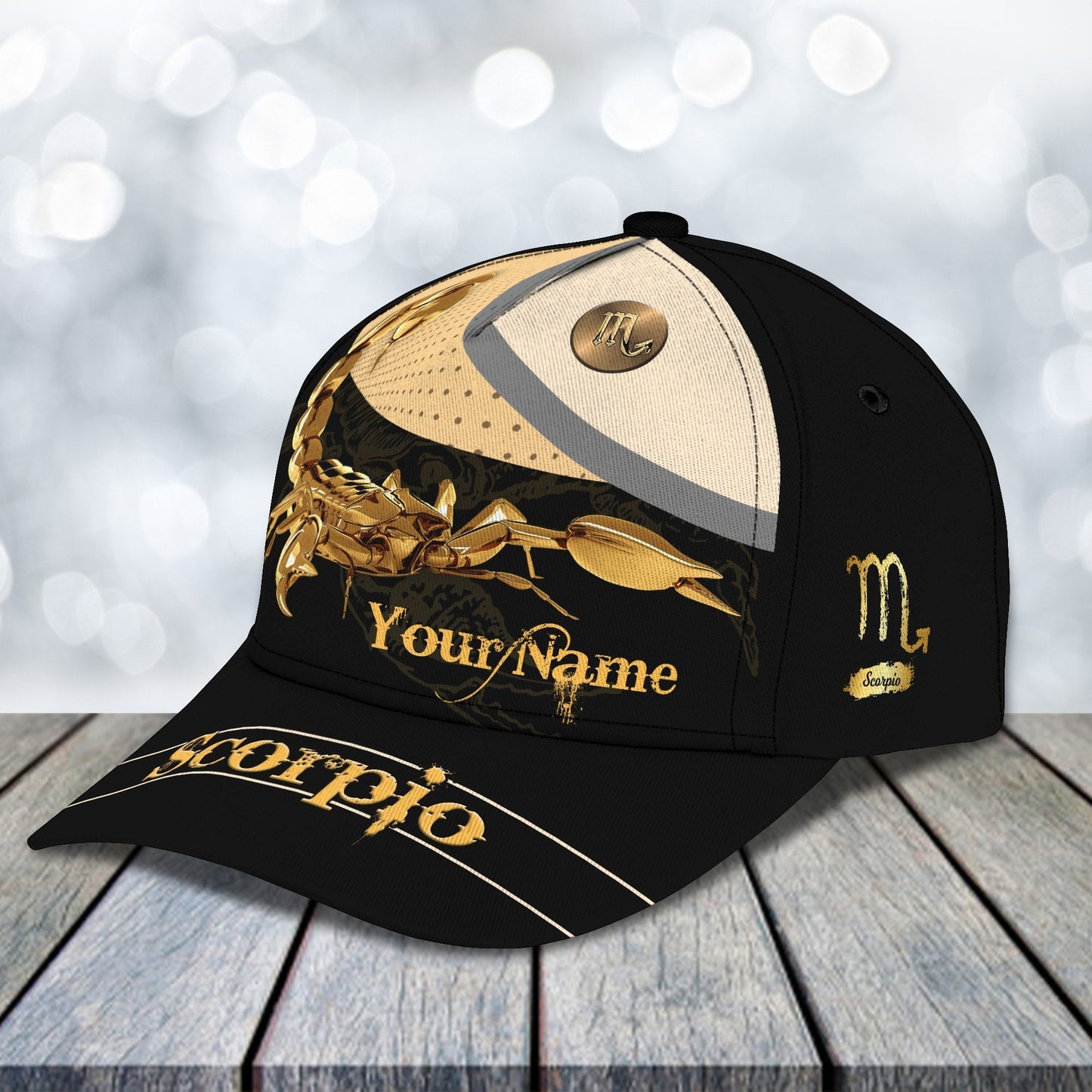 3D Classic Cap Scorpio Personalized Name Cap 303 Lasfour CA1821