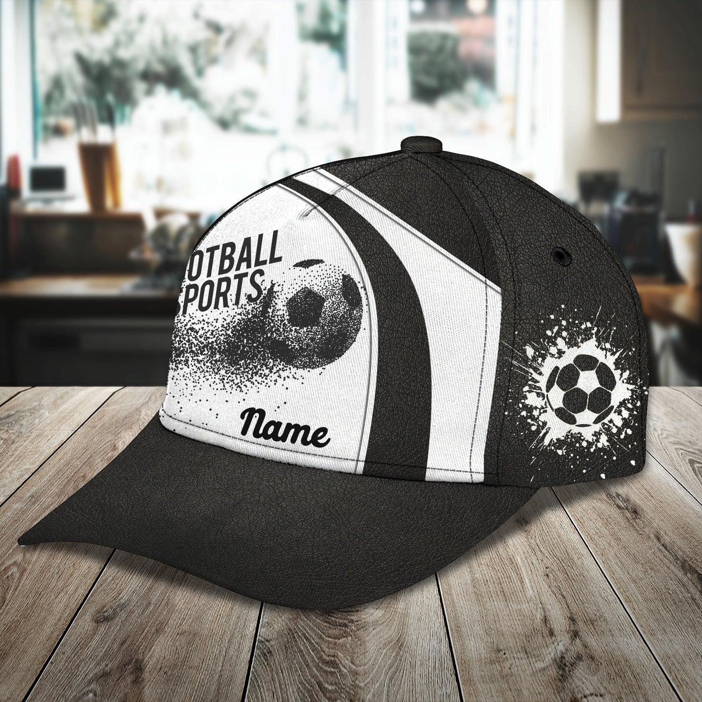 3D Classic Cap Soccer 2 Personalized Name Cap Dp369 Lasfour CA1315