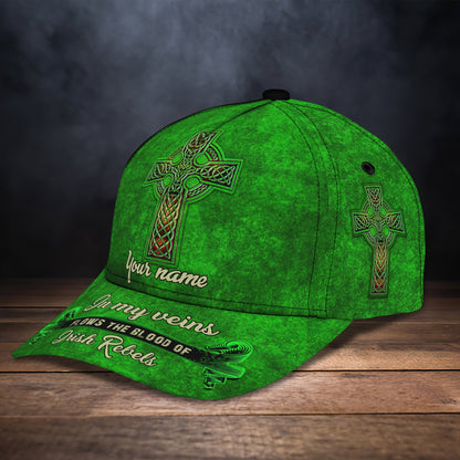 3D Classic Cap Irish Pride Personalized Name Cap 27 Lasfour CA2364