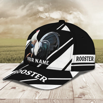 3D Classic Cap Rooster Personalized Name Cap 117 Lasfour CA1289