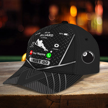 3D Classic Cap Billiard Is Calling . . .Personalized Name Cap 174 Lasfour CA2099