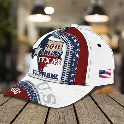 Customized 3D Full Printed Baseball Cap Pray For Texas, Texas Baseball Cap, Texas Classic Cap CO0382