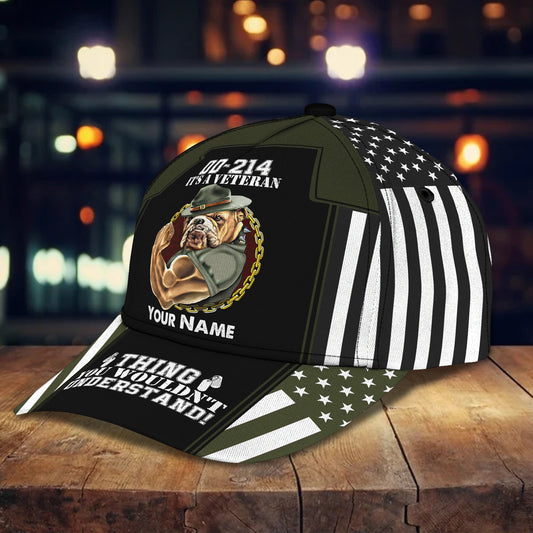 3D Classic Cap Personalized Name Cap06 Veteran Lasfour CA2484