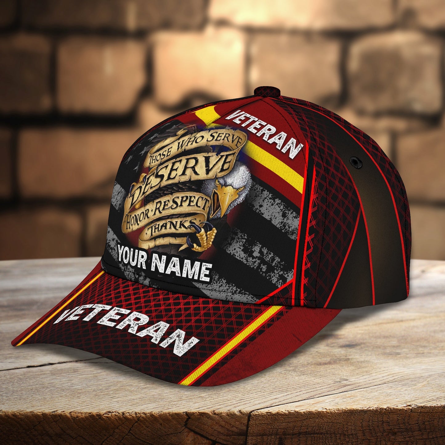 3D Classic Cap Veteran Personalized Name Cap 01 Nama 214 Lasfour CA1609