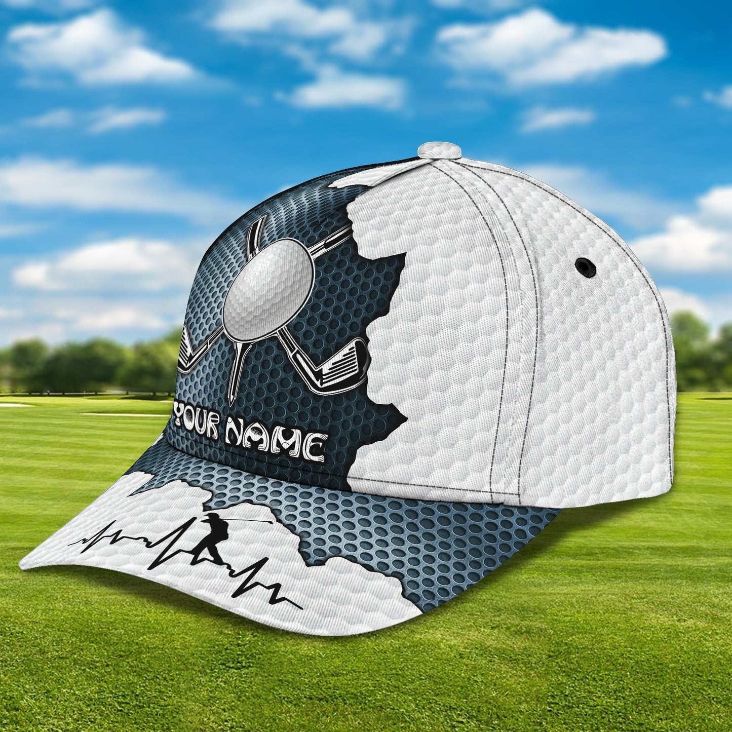 Custom Name 3D Full Priinting Classic Cap For Golfer, Adult Golfer Cap, Golf Lovers Cap Hat CO0362